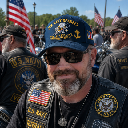 ⚓️🇺🇸 Last Day Promo: 69% OFF 🐝 US Navy Seabees "Can Do!" Tribute Cap