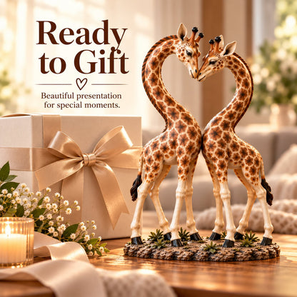 💕🎁Better Together – Giraffe Heart Sculpture 🦒♡🦒(✨Buy 2 Free Shipping)