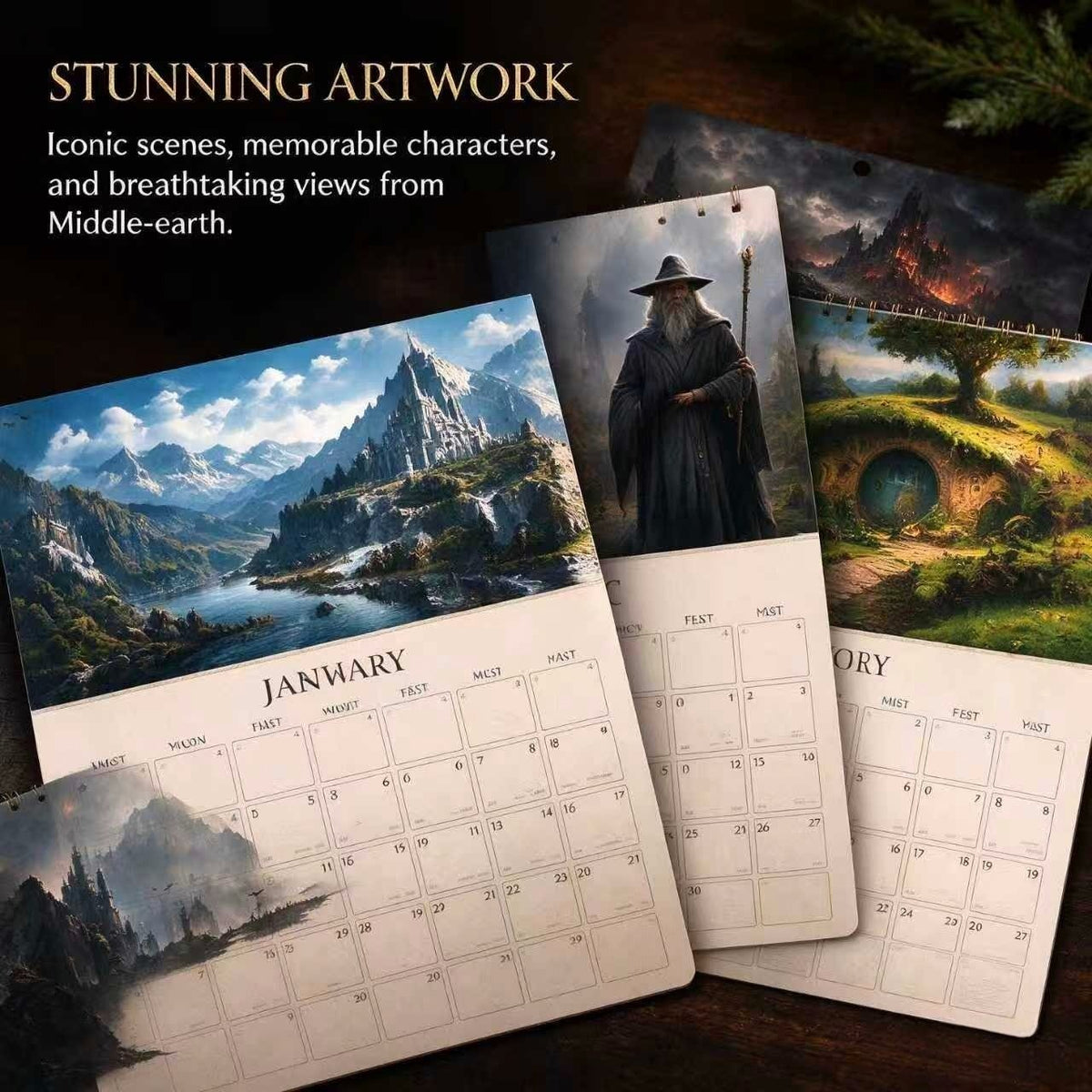🧝📅 The Lord of the Rings 2027 Wall Calendar