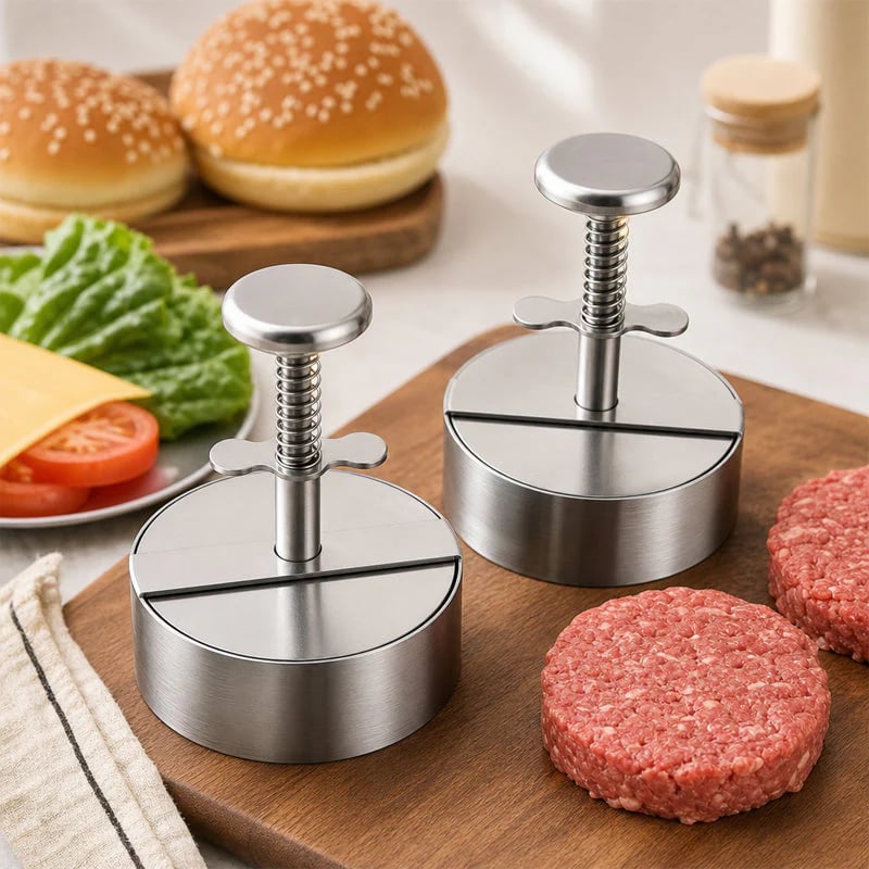 🍔✨ Stainless Steel Burger Press | How to Easily Make Perfect, Even Burger Patties
