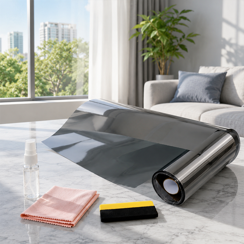 🪟✨Static Cling Window Privacy Film UV Blocking Mirror Tint