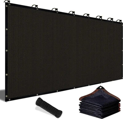 💥90% Blackout Cloth (Black) - 10 x 13ft UV-Resistant Shade Net with Reinforced Rivets,