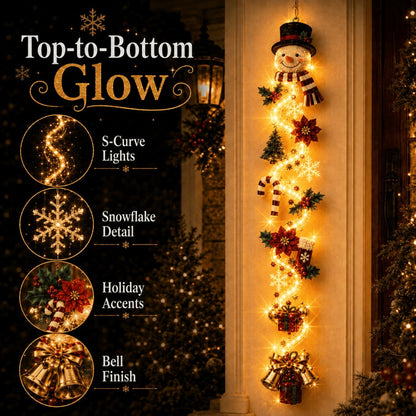 MerryCascade™ Glowing Christmas Door Hanger