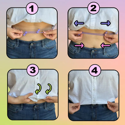 👚🪡2 PCS Lightweight Adjustable Band for No-Sew Fashion Hacks
