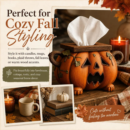 Pumpkin Halloween Tissue Box Cover