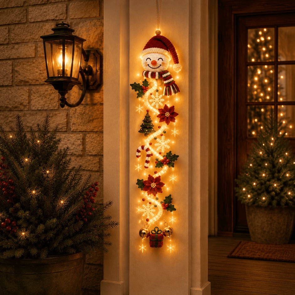 MerryCascade™ Glowing Christmas Door Hanger