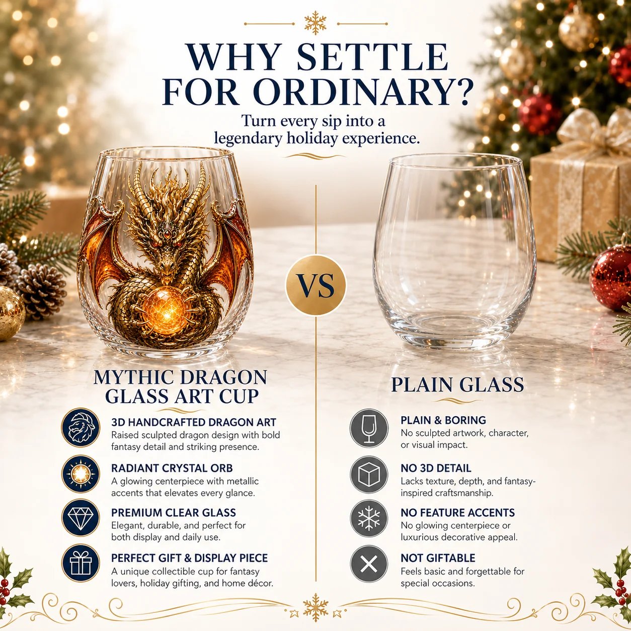 🔥🎁🐉✨ 3D Mythic Dragon Glass Art Cup | Luxury Raised Fantasy Glassware for Whiskey, Home Bar Décor & Legendary Gifts 🎁