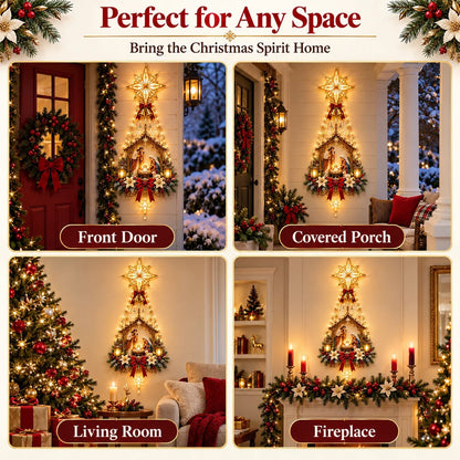 Nativity Wall Light -Star of Bethlehem Lighted Nativity Wall Decor – Bring the Heart of Christmas Home 🎄