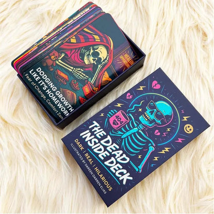 💀The Dead Inside Deck — 54 Cards of Skeletal Divination for the Emotionally Unstable | Spiritually Exhausted & Humorfully Unhealed