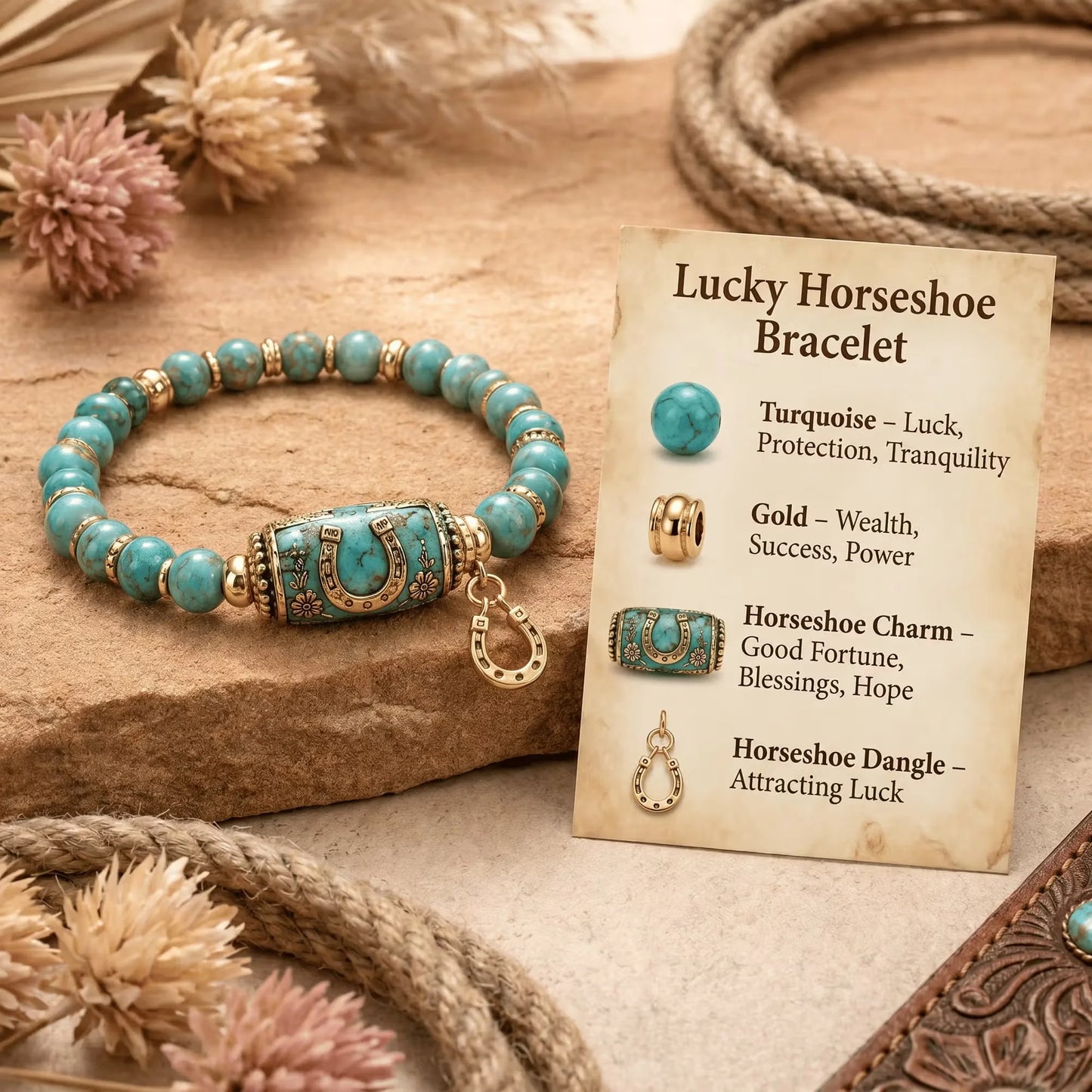 🐎 Western Horse Guardian Crystal Bracelet Collection