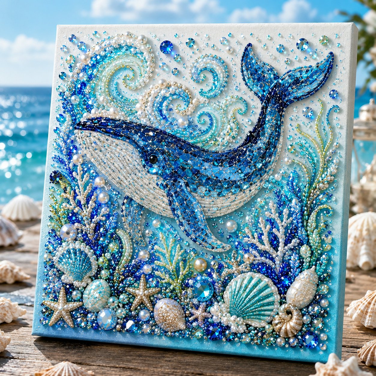 🎁The Perfect Ocean Lover Gift🌊 Ocean Theme Pearl Art DIY Kit