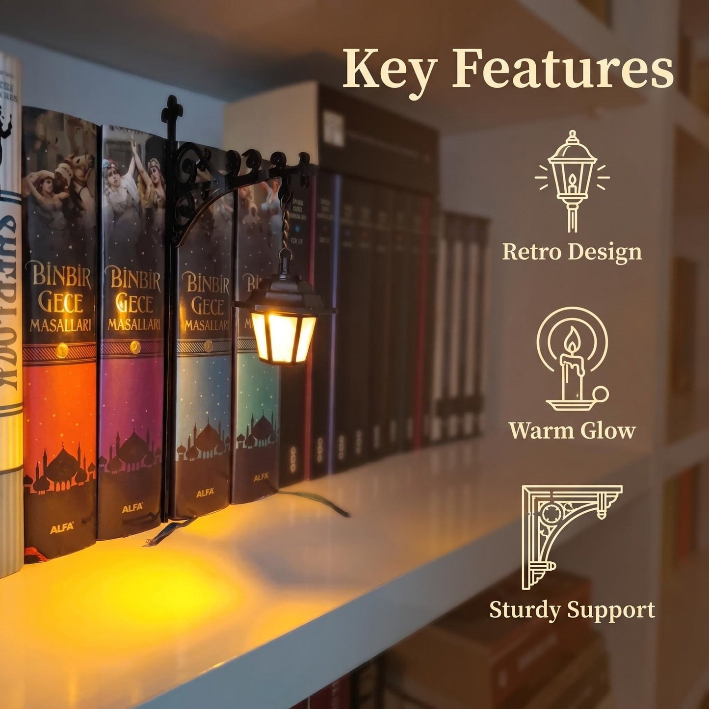 🎁Last Day 49% OFF-📚Library Lantern-Decorative Bookshelf Lighting