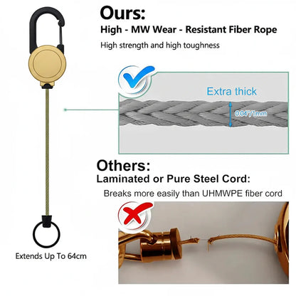 ✨Heavy‑Duty Retractable Keychain