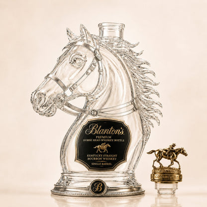 Blanton's Horse Head Single Barrel Bourbon Whiskey Bottle