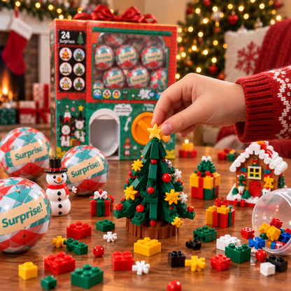 🎄🎅 2026 Christmas Capsule Building Blocks, Surprise Mini Building Set