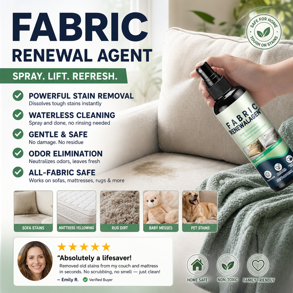 🔥Limited Time Promotion 50% OFF🔥🌿 No-Wash Fabric Stain Remover Spray