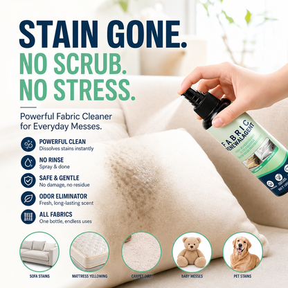 🔥Limited Time Promotion 50% OFF🔥🌿 No-Wash Fabric Stain Remover Spray