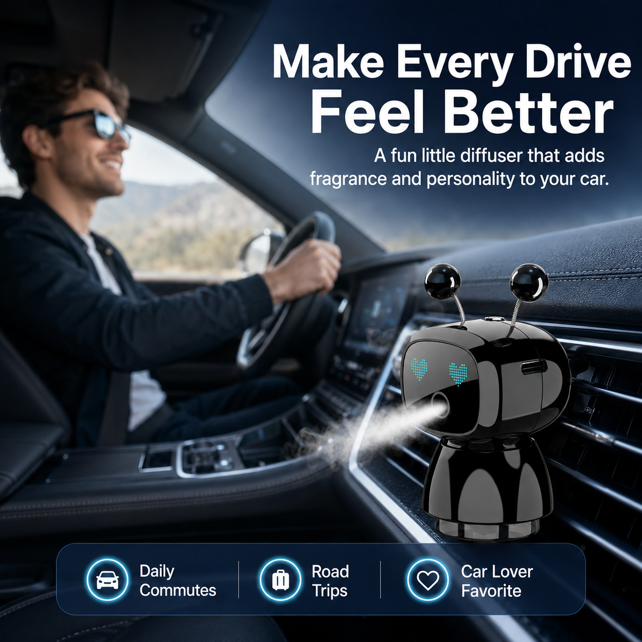 Robot Car Diffuser in a real driving environment