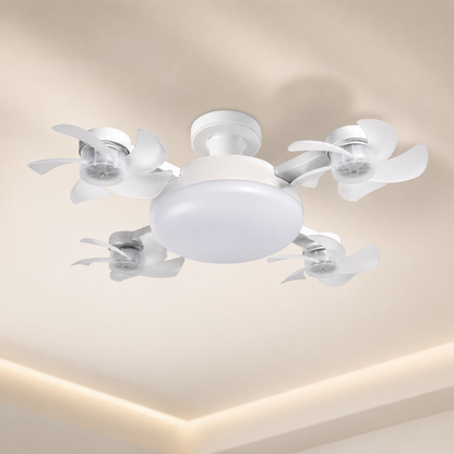 Socket Fan Light – Screw-In Ceiling Fan with LED Light
