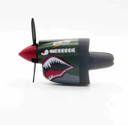 Vintage Aircraft Propeller Car Air Freshener – Airflow-Powered Aromatherapy Ornament
