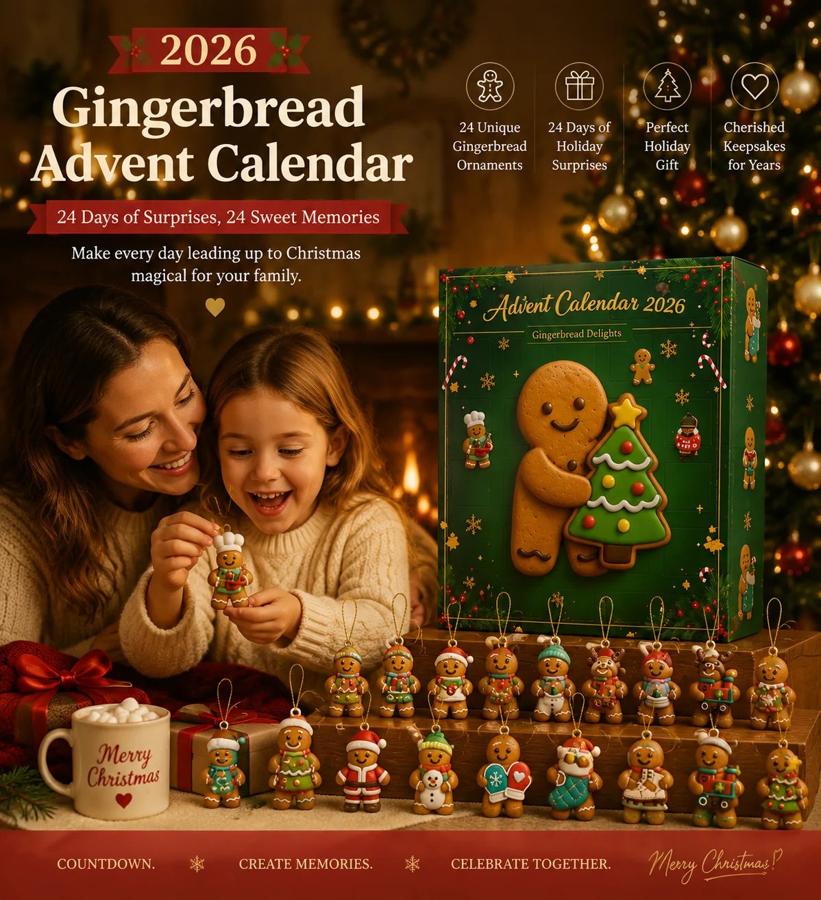 🎄 2026 Gingerbread Advent Calendar