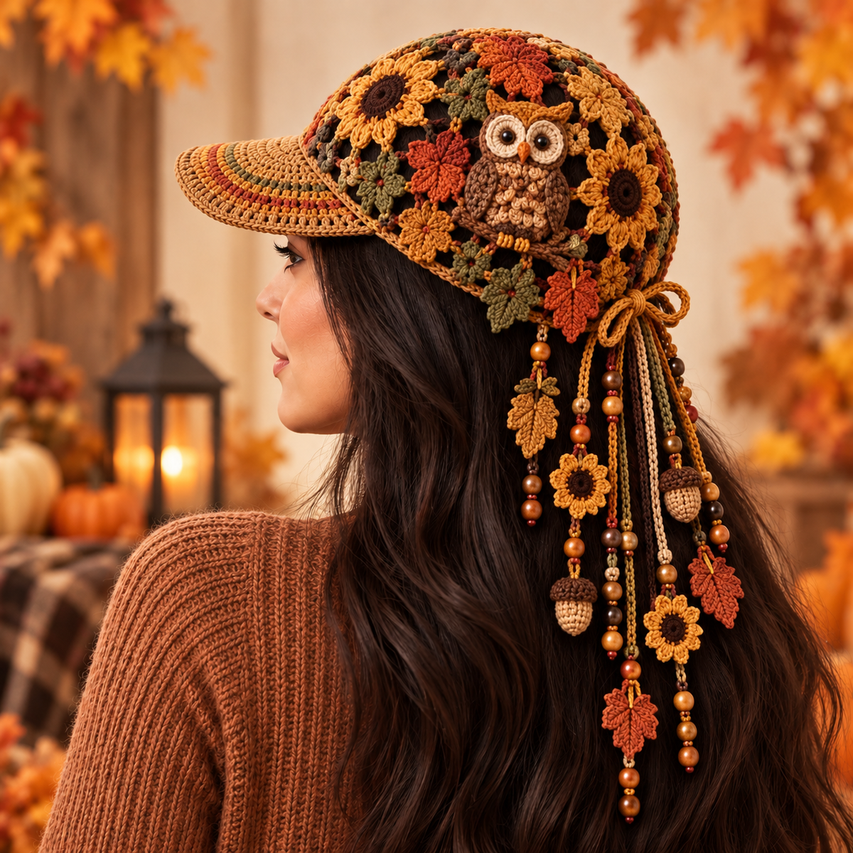 🔥Last Day 49% OFF 🍂 Women’s Handmade Crochet Autumn Baseball Cap