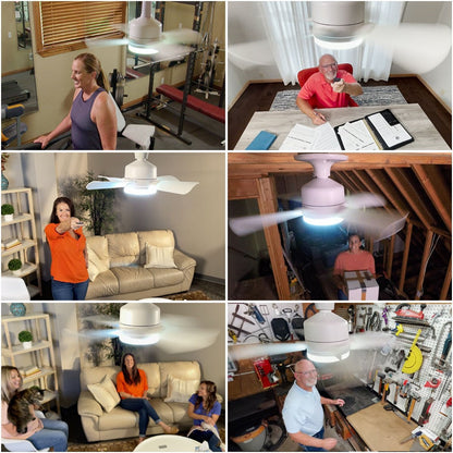 ⏳LIMITED TIME SALE 50% OFF🌀40W LED Ceiling Fan Light – 20.5” Ultra-Quiet with Remote 🎯 | E27 + FREE B22 Adapter 🔌 | For Bedroom 😴, Kitchen 👩‍🍳 & Garage 🛠️ – UK Ready! 🇬🇧