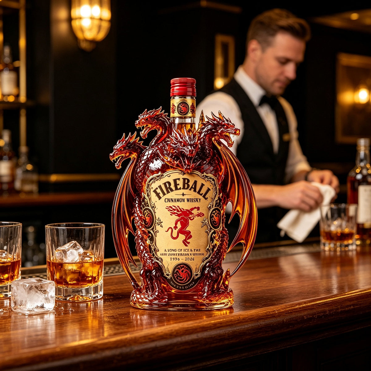 🐉🔥 Legendary Dragon Bar Decanter – Sculpted Collector Bottle for Home Bar & Gifting