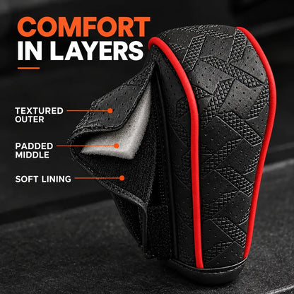 🚗 Sport Grip Leather Gear Shift Knob Cover