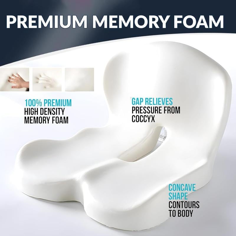 Non-Slip Memory Foam Seat Cushion