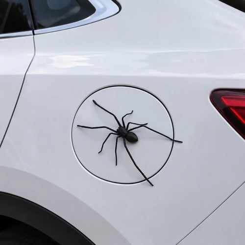 Magnetic Spider Car Decorations & Removable Prank Stickers