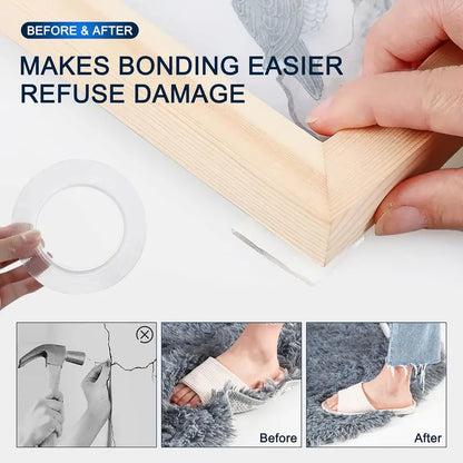 ✨🔄Ultra-strong Double Sided Adhesive Nano Tape