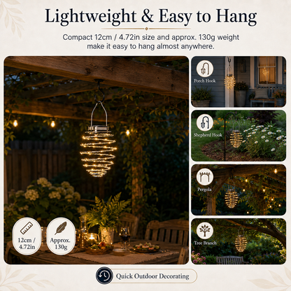 Solar Spiral Hanging Light