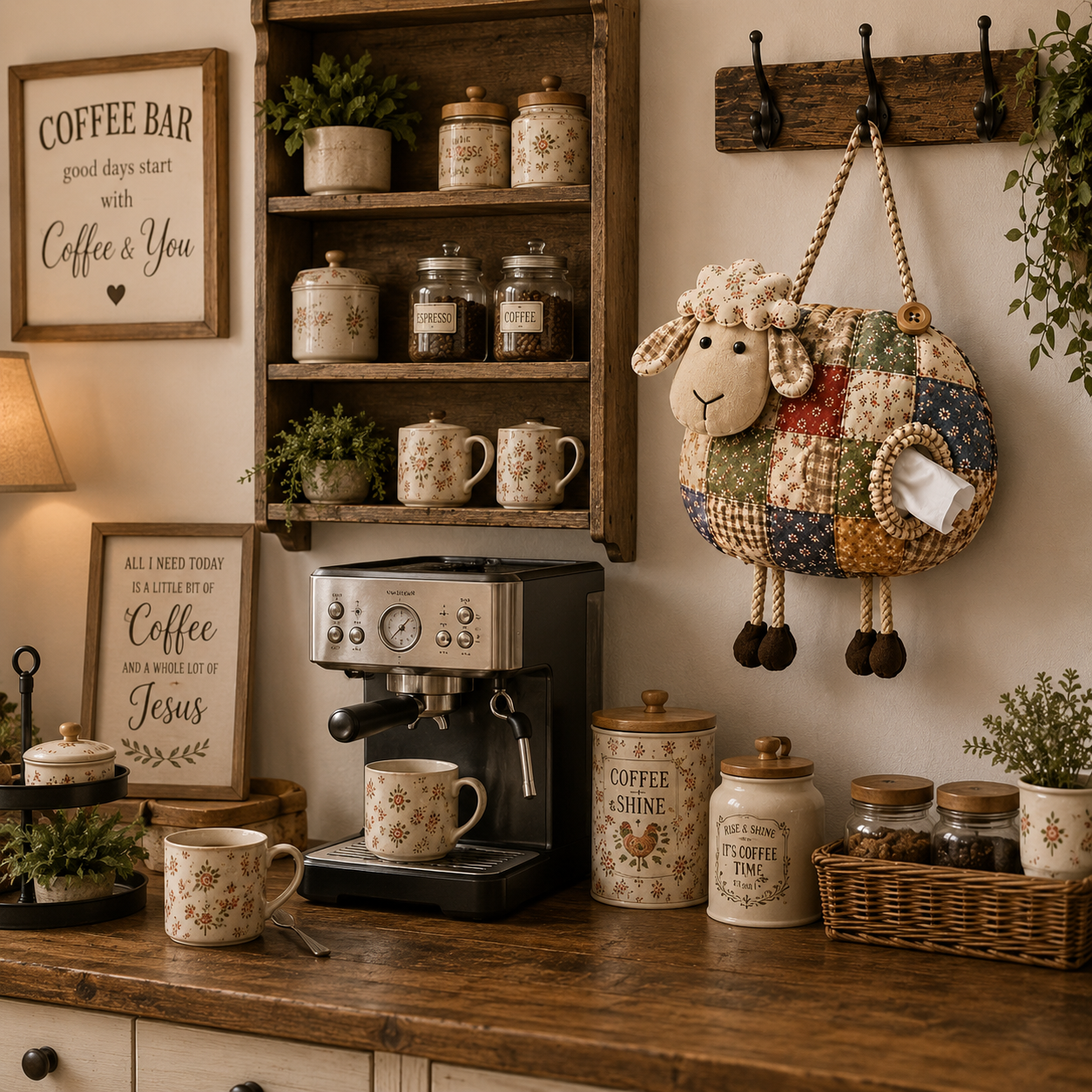 🧵🐮 DIY Patchwork Farm Animal Tissue Holder