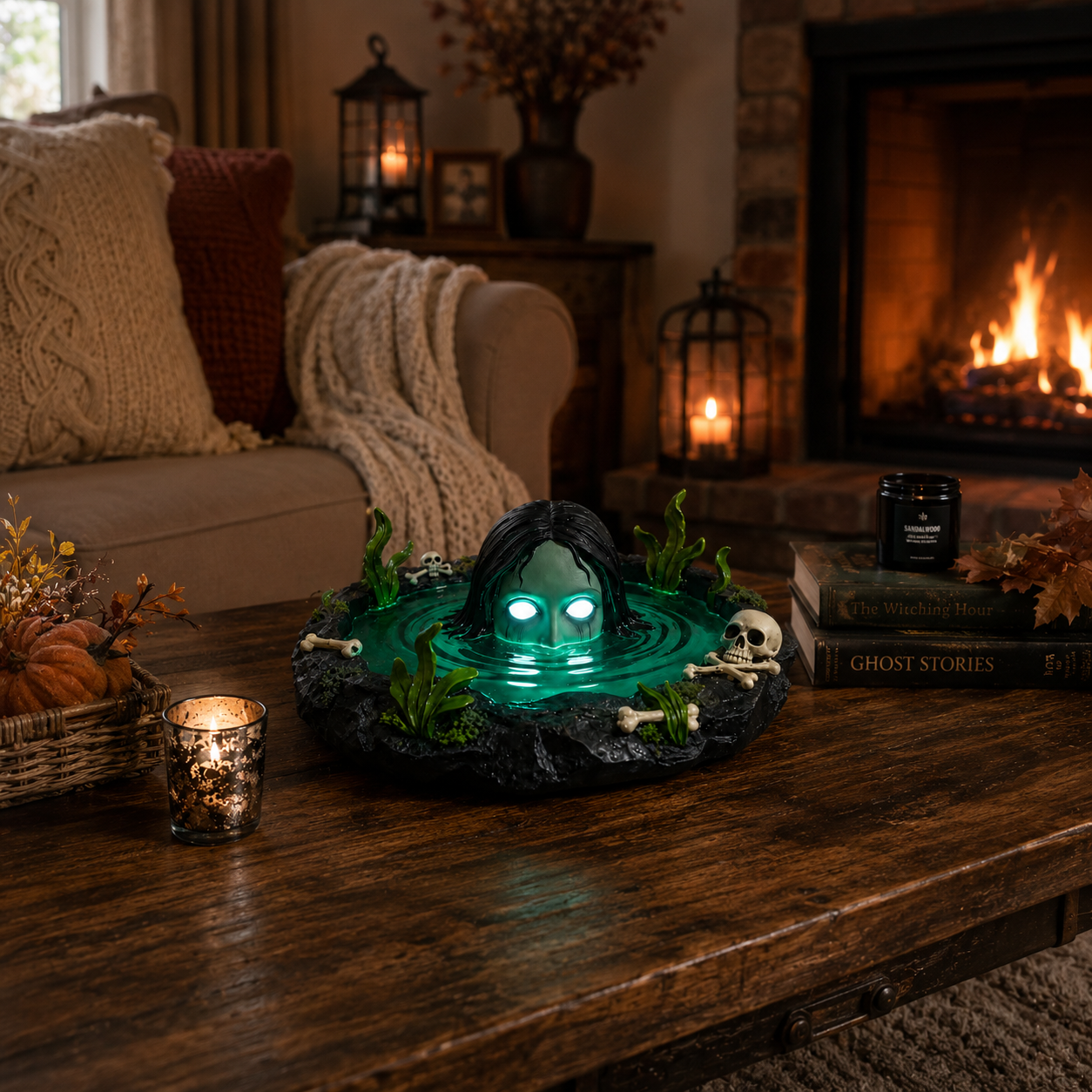 👁️✨ Lighted Swamp Spirit Decor