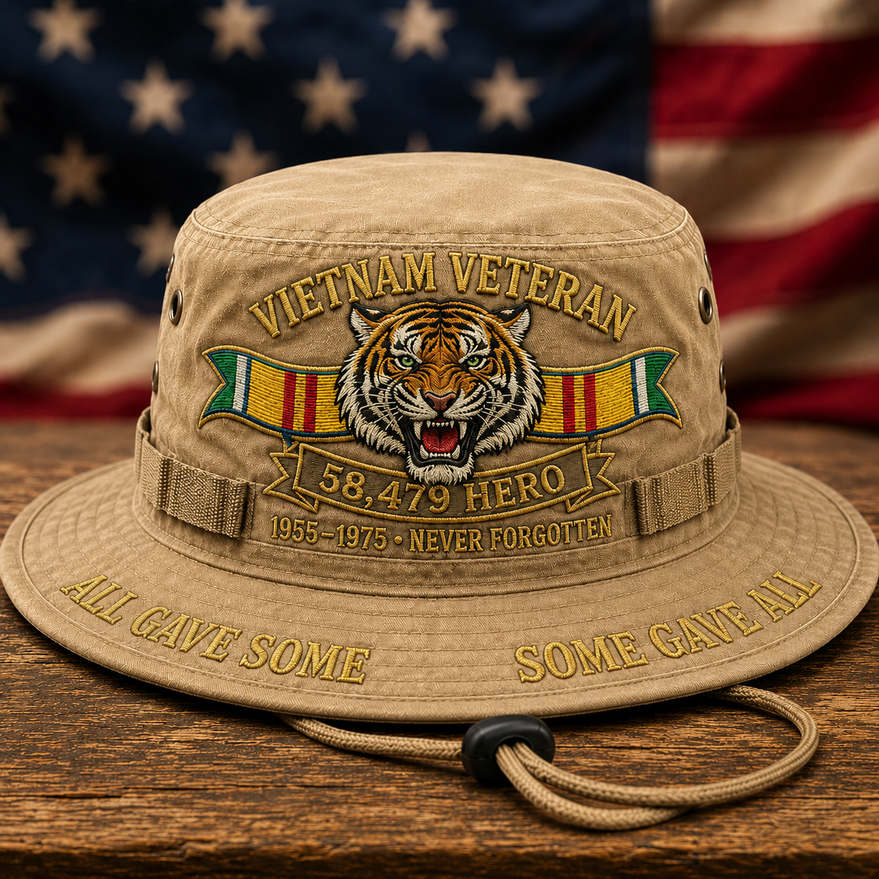 🔥 Vietnam Veteran 58,479 Hero Boonie Hat
