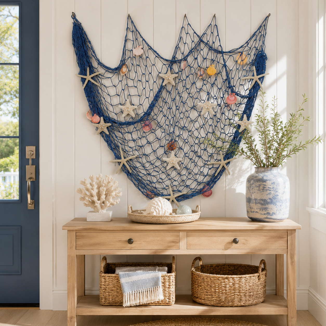 Lighted Coastal Fishing Net Wall Decor – Torzly