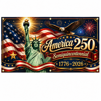 🎁America 250th Semiquincentennial Custom Banner — 1776–2026 Edition