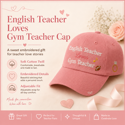 English Teacher & Gym Teacher Embroidered Cap