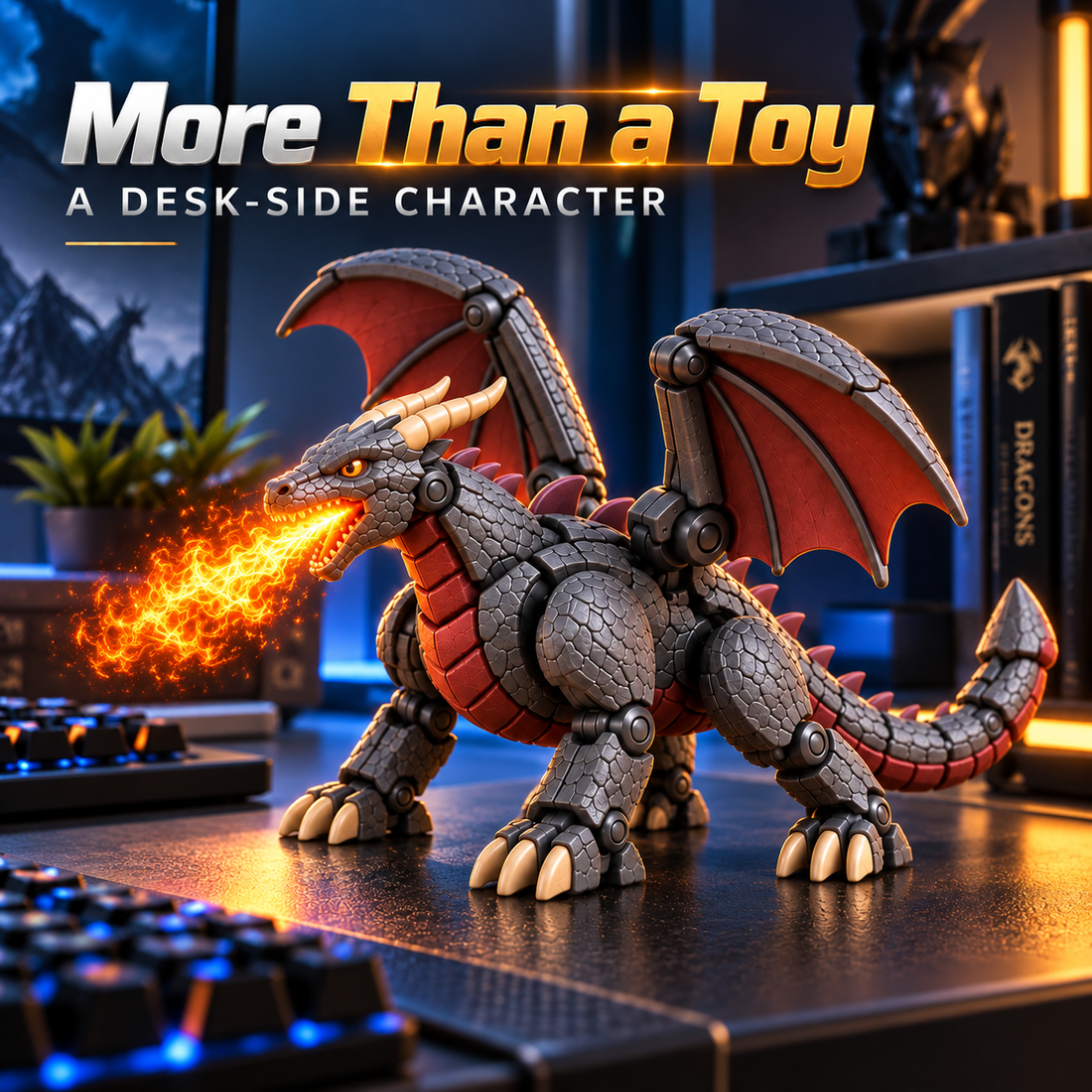 🐉 Guardian Dragon Egg — Transforming Dragon Figure with Sculpted Details