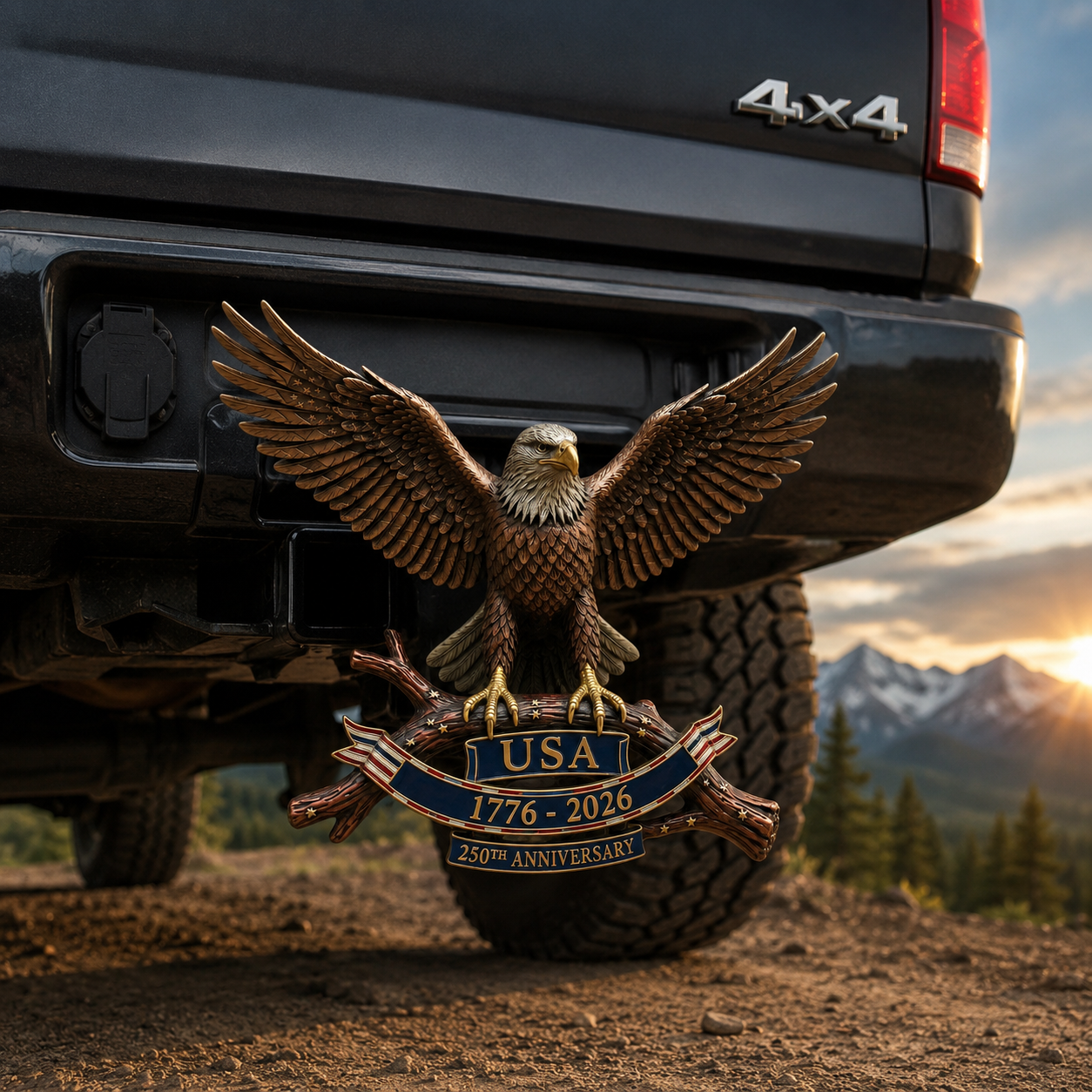🚗🦅USA 250th Anniversary Eagle Trailer Hitch – A Legacy of Freedom on the Road
