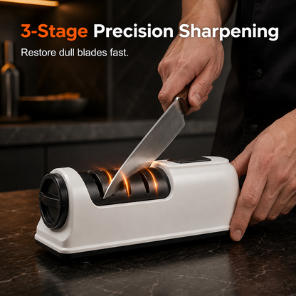 🔪50% OFF TODAY⚡ 3-Stage Electric & Manual Knife Sharpener