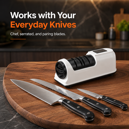 🔪50% OFF TODAY⚡ 3-Stage Electric & Manual Knife Sharpener
