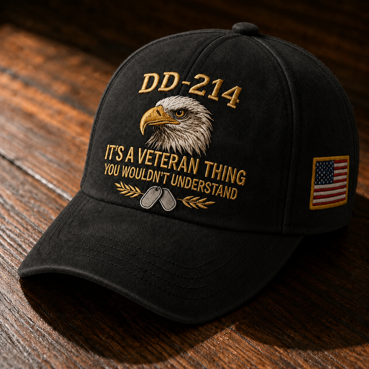 DD-214 Veteran 3D Embroidered Cap