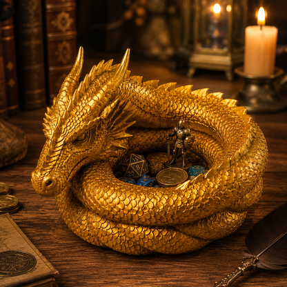 🔥LAST DAY 50% OFF - 🐉 Hand-Painted Dragon Catchall Bowl | Limited Fantasy Decor ✨