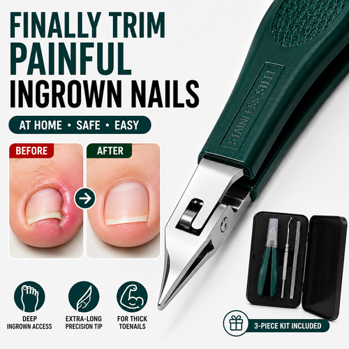 Eagle Beak Beveled Nail Clippers | Arthritis-Friendly & Thick Nail Relief 🦅