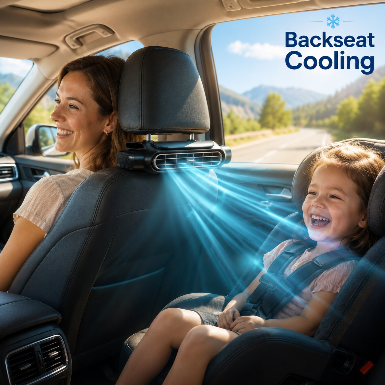 🔥HOT SALE 55% OFF❄️💨 Powerful Airflow Car Seat Fan