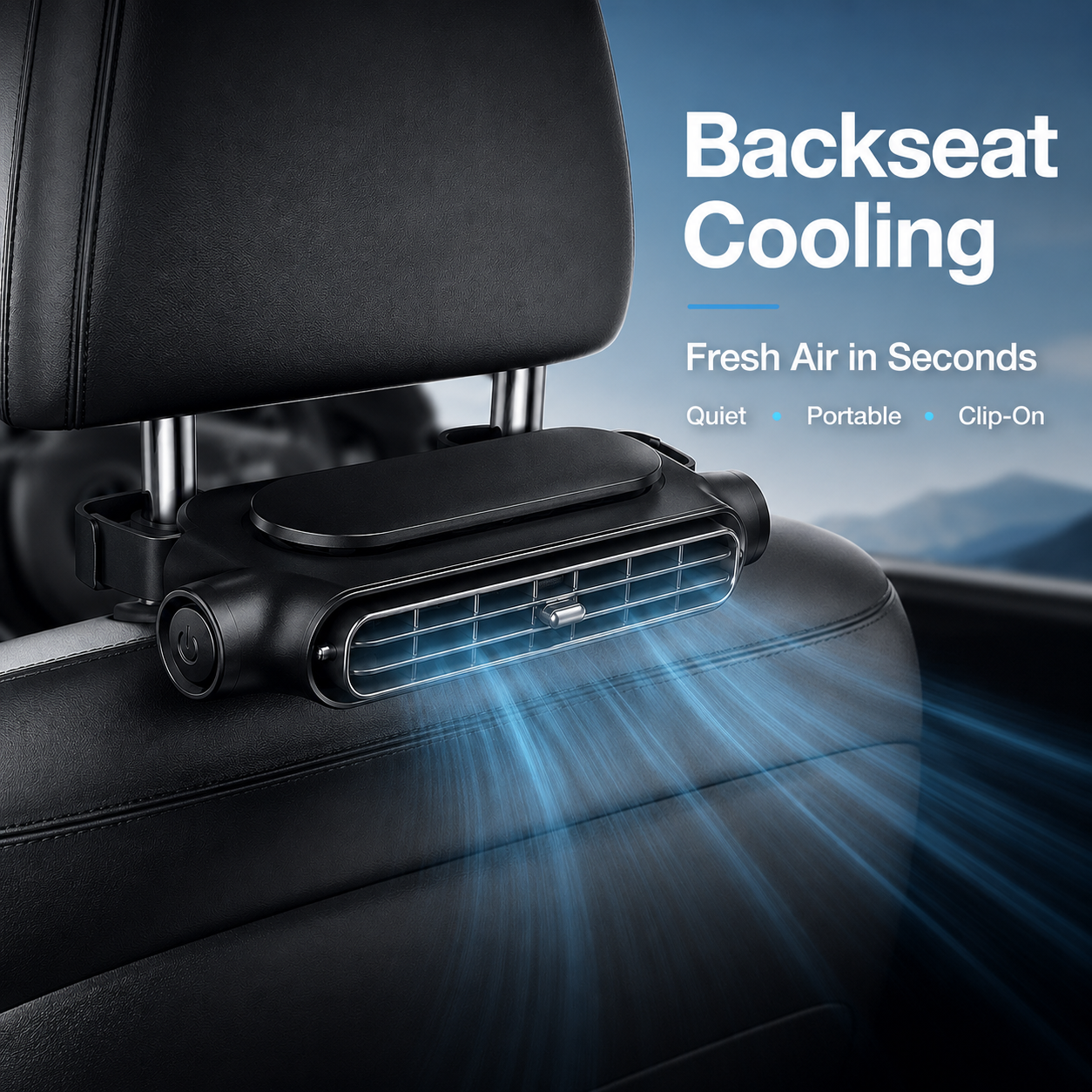 🔥HOT SALE 55% OFF❄️💨 Powerful Airflow Car Seat Fan