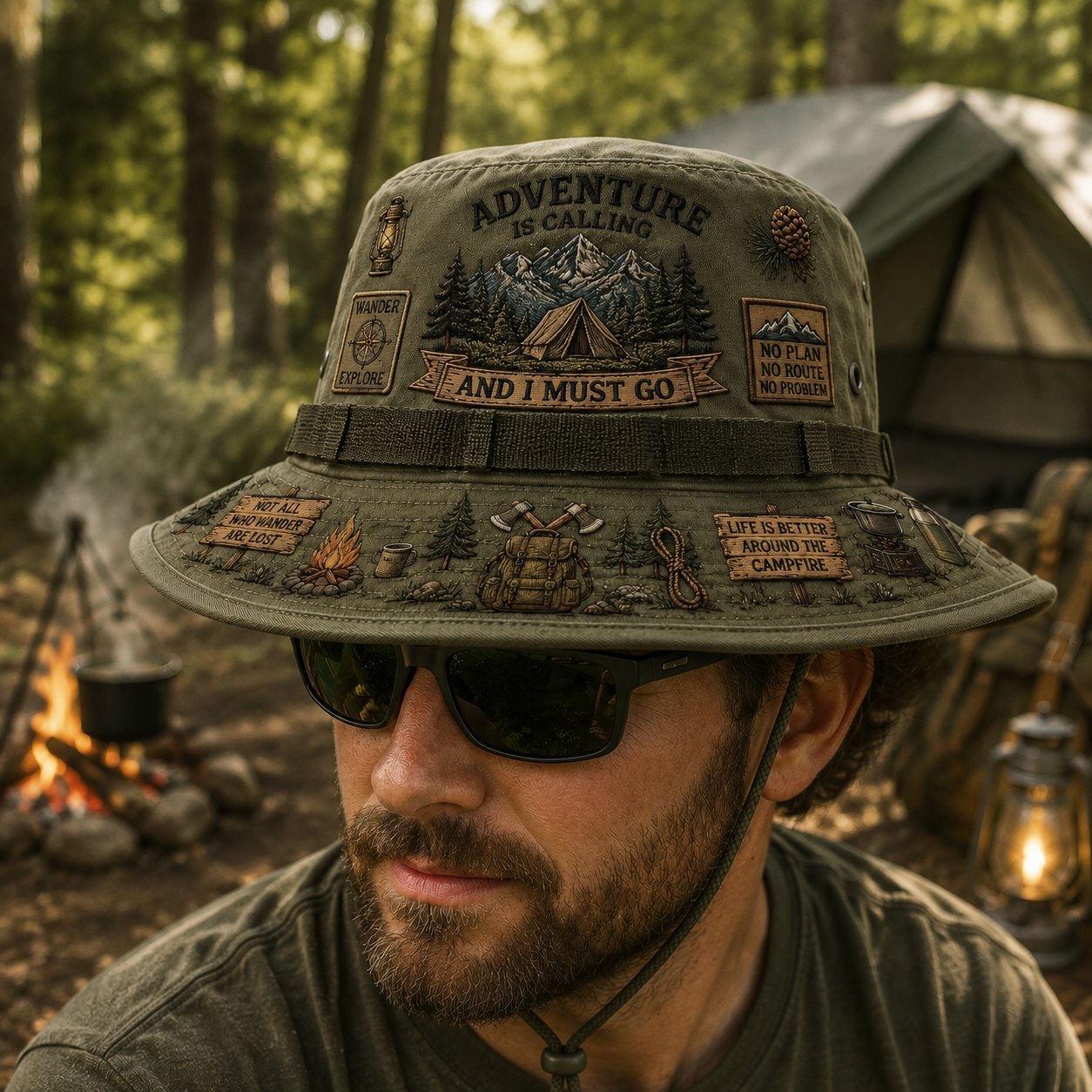 🇺🇸 Last Day Promo: 49% OFF🌲Adventure Is a Way of Life Boonie Hat
