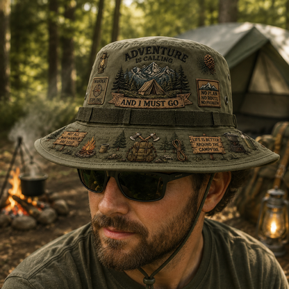 🇺🇸 Last Day Promo: 49% OFF🌲Adventure Is a Way of Life Boonie Hat